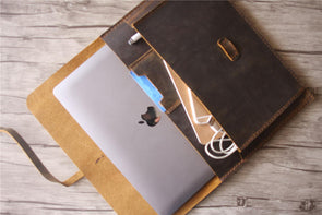 Designer Black Leather Laptop Bag Briefcase – LeatherNeo