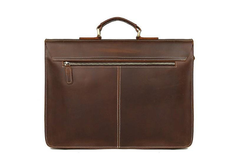 leather laptop shoulder bag