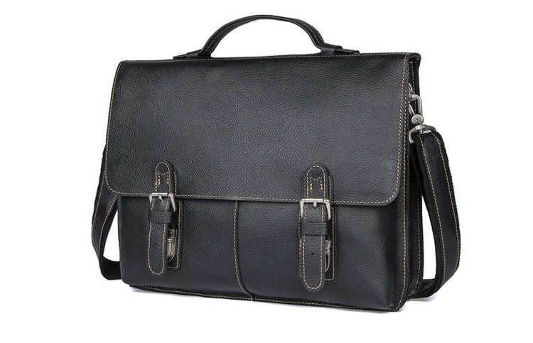 leather designer laptop bag briefcase