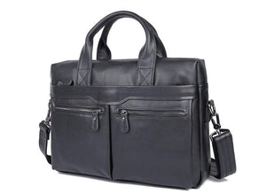 mens leather laptop messenger bag