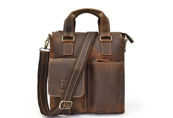 12 inch leather laptop bag