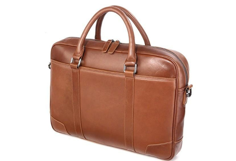 brown leather hp laptop bag
