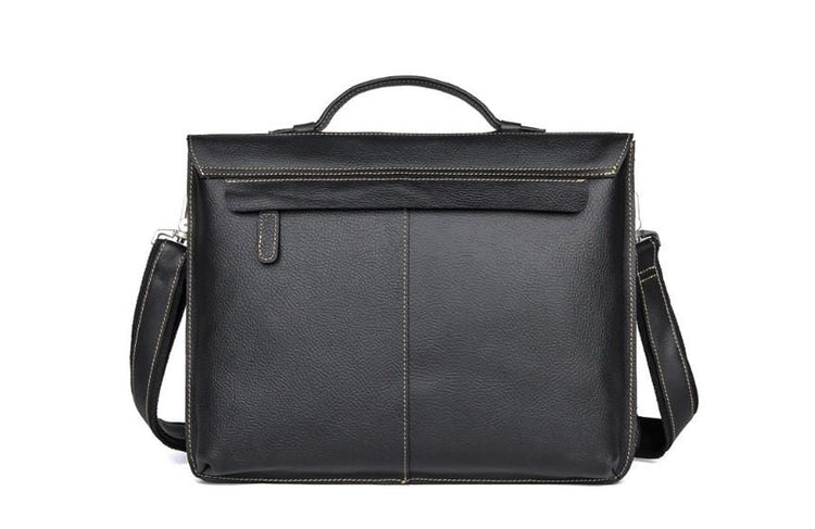 black leather designer laptop bag briefcase