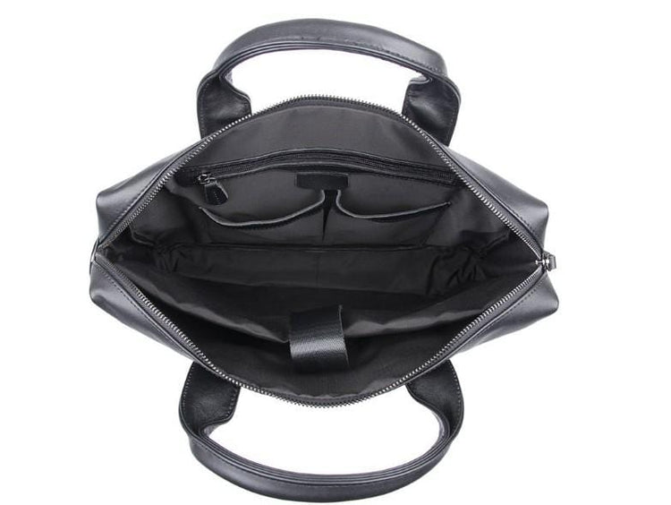 black leather mens leather laptop messenger bag