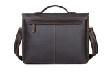 Kaffee Leder Herren Laptoptaschen Aktentasche