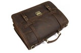 fashionable brown leather laptop bags