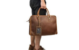 rustic leather mens laptop bags