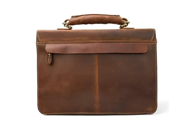 14 inch distressed brown laptop bags