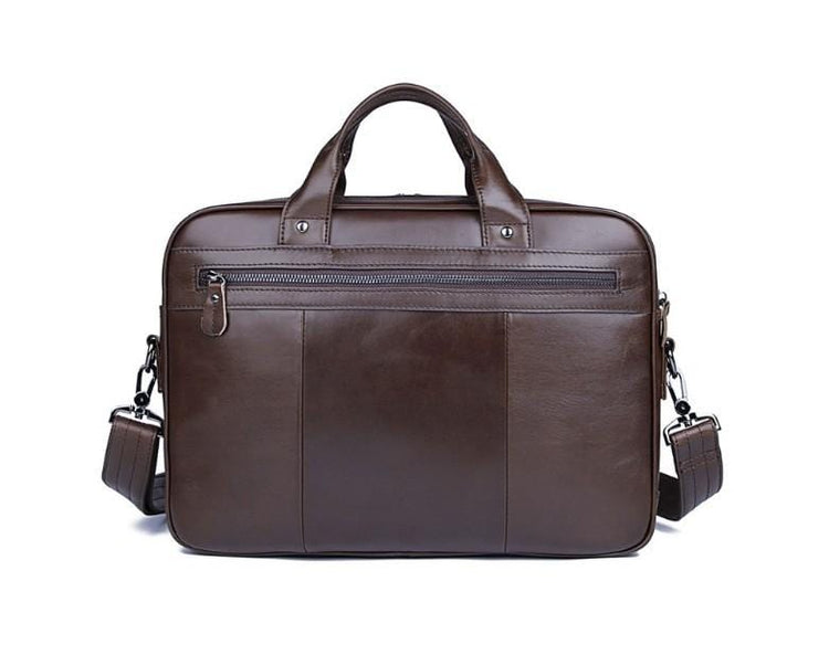 large Mens Business Large Leather Laptop Bag