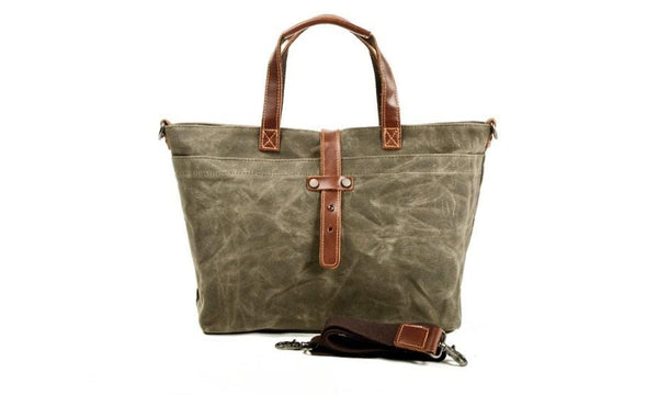 Canvas Crossbody Tote Handbag