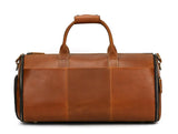 mens leather duffle bag for travel