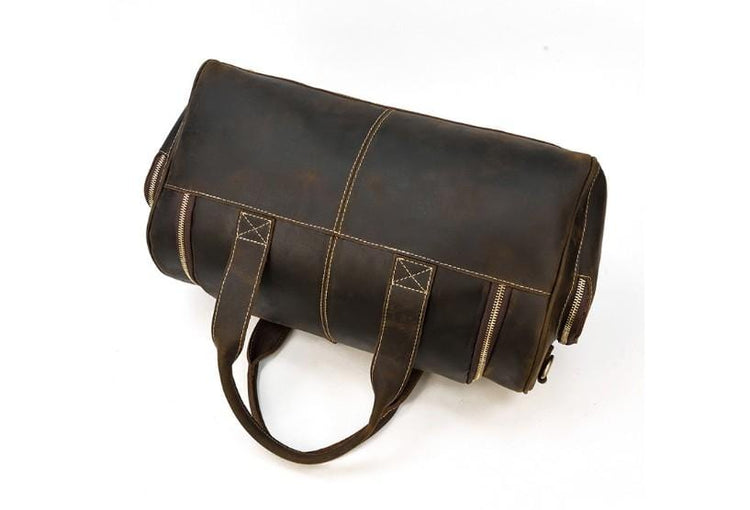 leather bathroom travel bag