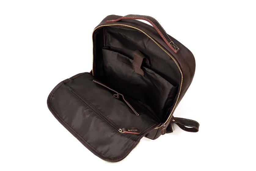 Dark Brown Leather Backpack Dark Brown Leather Backpack