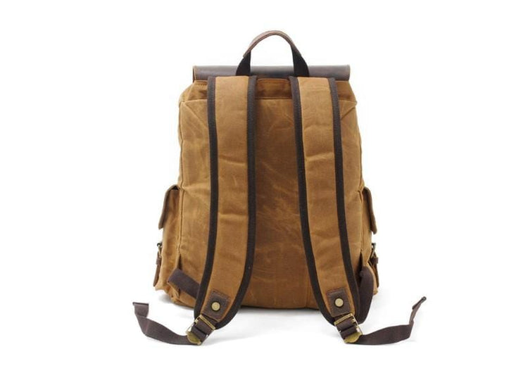 men's waxed canvas backpack