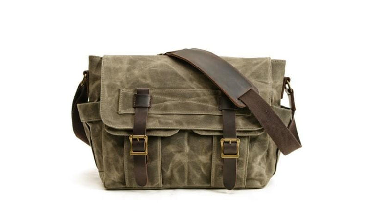 canvas crossbody messenger bag