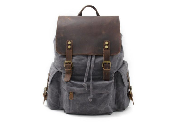 mens waxed canvas backpack