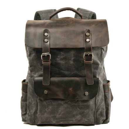 waxed canvas backpack bag