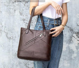 Leather Beach Tote Handbags for Womens