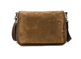 designer canvas leather messenger bag