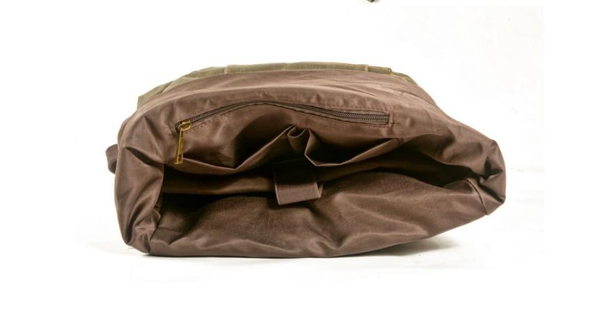 Canvas Leather Backpacks for School Student Canvas Leather Backpacks for School Student