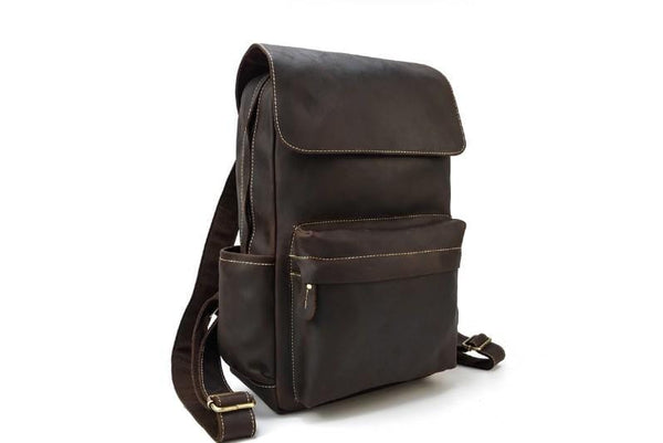 leather travel backpack purse
