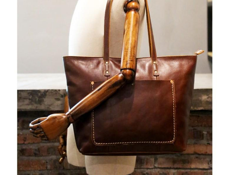 burgundy leather tote handbags