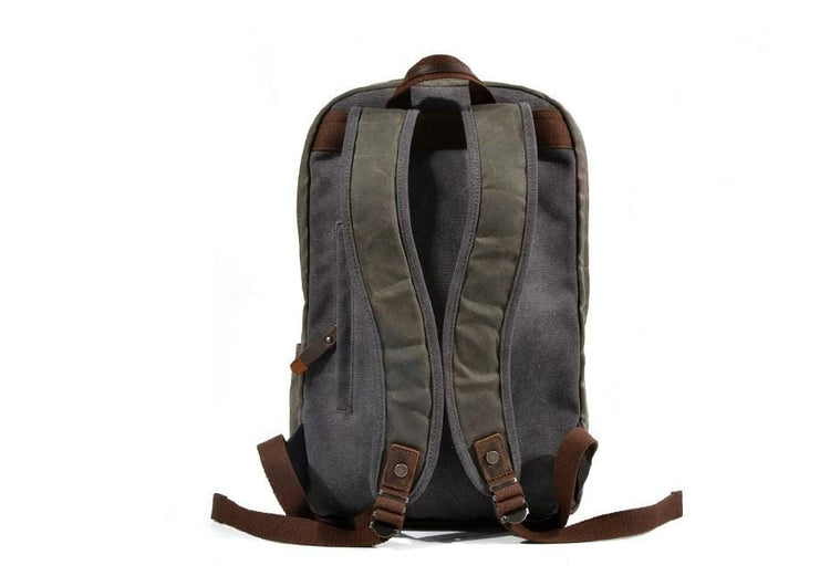 leather canvas backpack bags for school