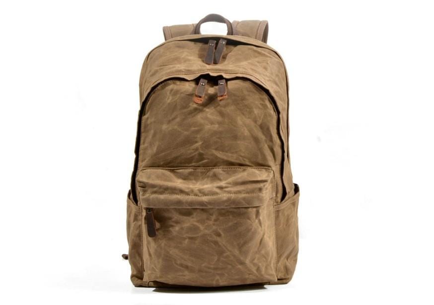 waxed canvas backpack