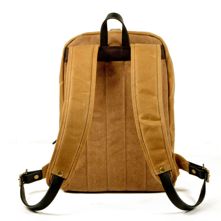mens canvas backpack khaki