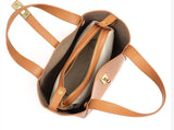 Small Women's Leather Tote Crossbody Handbag