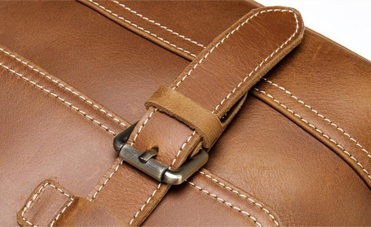 mens leather messenger satchel