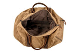 large canvas luggage duffel bag leather