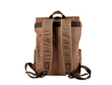 brown canvas convertible backpack rucksack