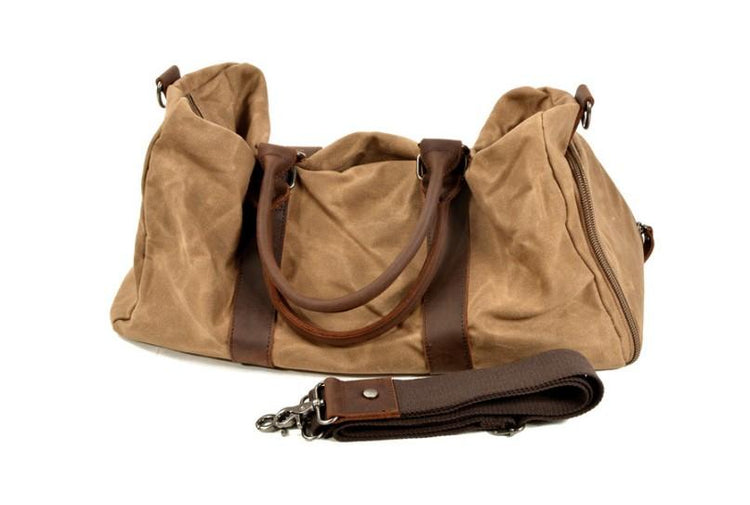 womens canvas leather weekend travel bag