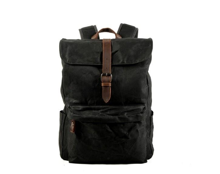black canvas convertible backpack rucksack