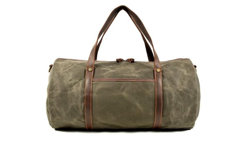 canvas weekend travel duffel bag Mens Canvas Leather Travel Bag Womens Weekender Luggage Duffel – LeatherNeo