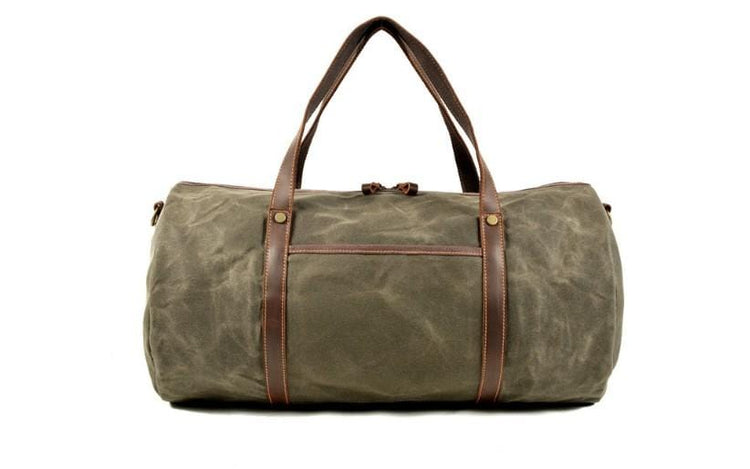 womens leather canvas weekend travel bag