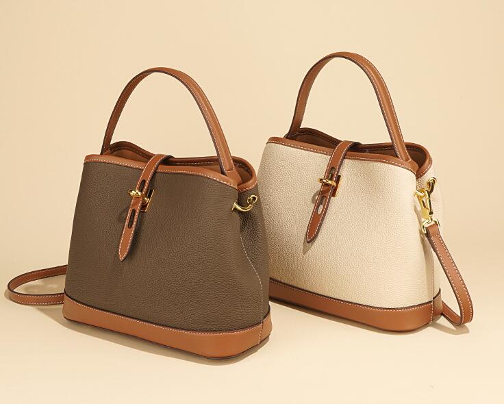 Handmade Women's Leather Tote Crossbody Handbag