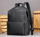 Womens Large Black Leather Backpack Purse Bag