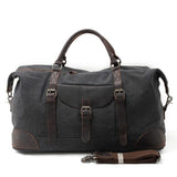 womens black canvas weekender duffle