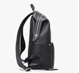 Black Leather Backpack Purse Bag For Women