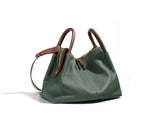 Custom Elegant Women's Leather Tote Crossbody Handbag