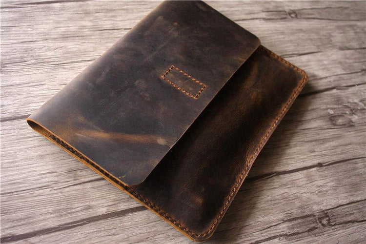 rustic brown leather ipad pro 11 cover sleeve
