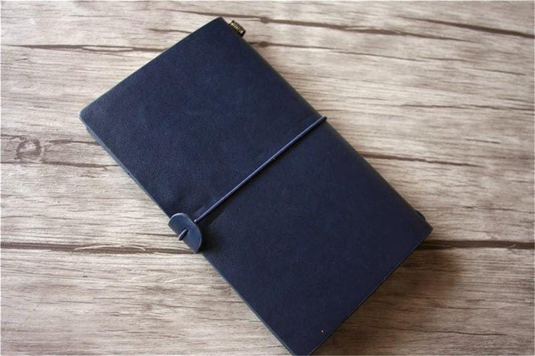 blue leather travelers notebook