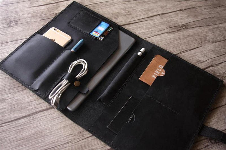 leather ipad air cover with pencil holder