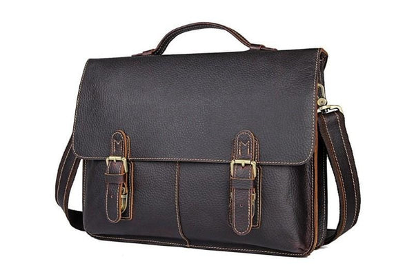 leather mens laptop bags briefcase