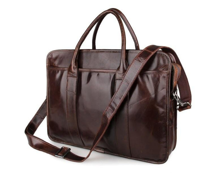 Large Leather Laptop Messenger Bag