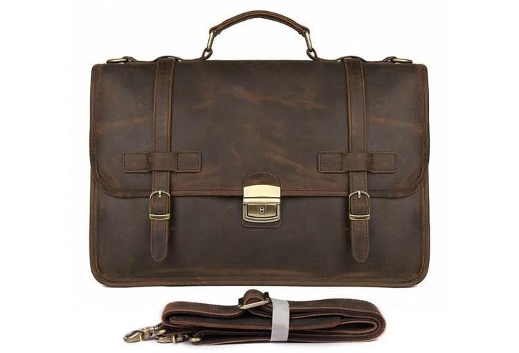 Large Leather Travel Laptop Bags