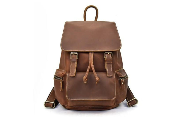 Genuine Leather Backpack Womens / Men's Rucksack Purse – LeatherNeo