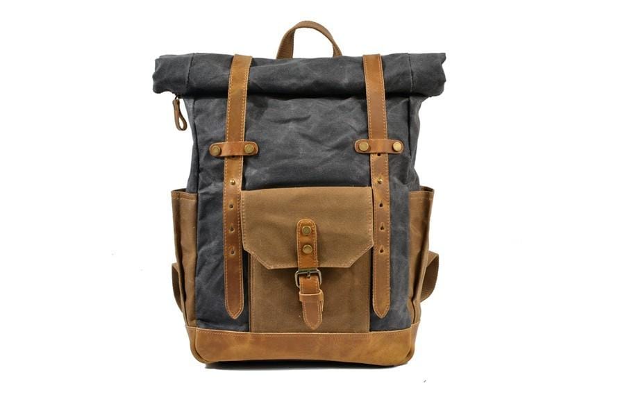 Canvas Leather Carry On Backpack Canvas Duffle Bag/Backpack